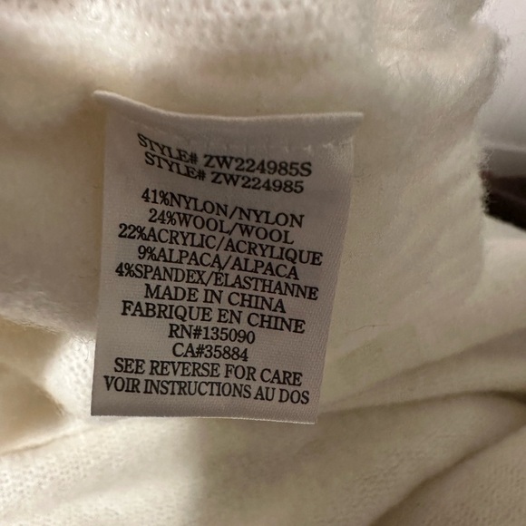 Z Supply Women's Soft Cream Sweater Short Puff Sleeve M - Picture 6 of 6